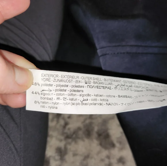 Navy Blue Zara Short Trench Coat (Detachable Hood) - Picture 9 of 9